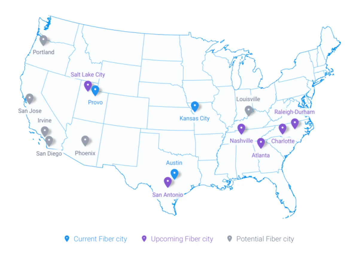 Google Fiber Sets Ftth Sights On Three New Cities Lightwave