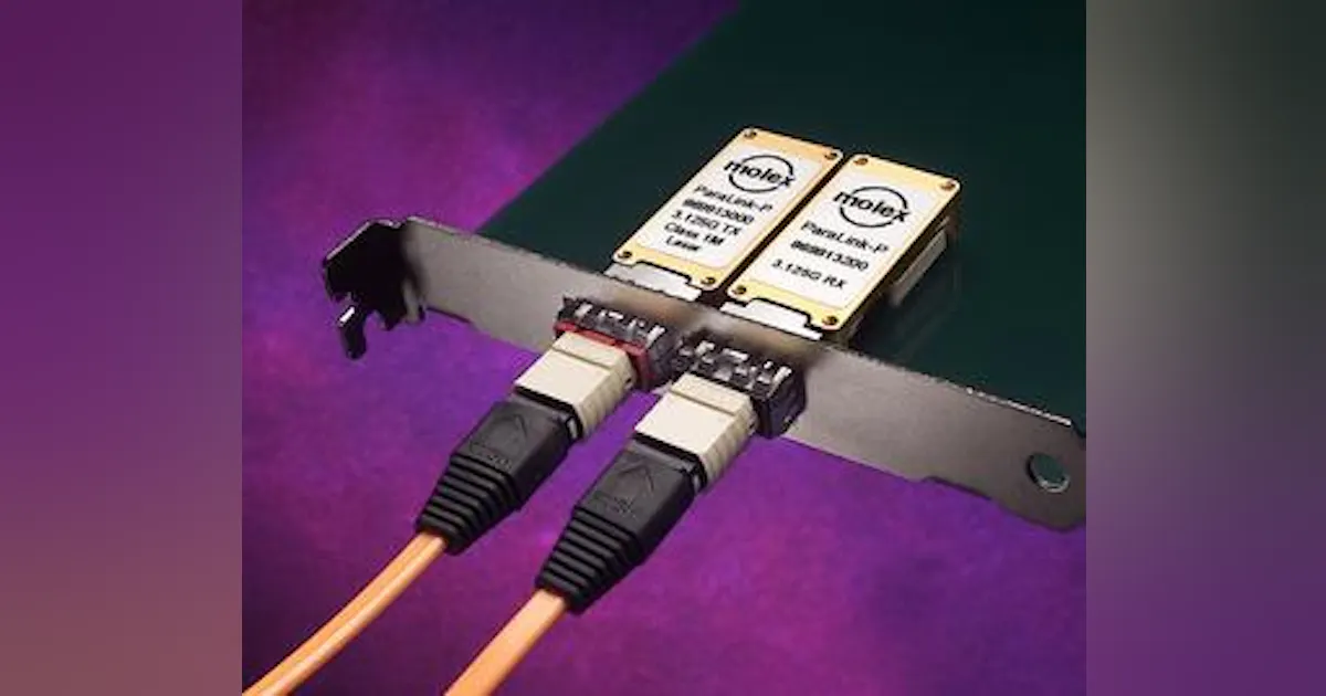 Molex unveils 12x pluggable parallel optics modules | Lightwave Online