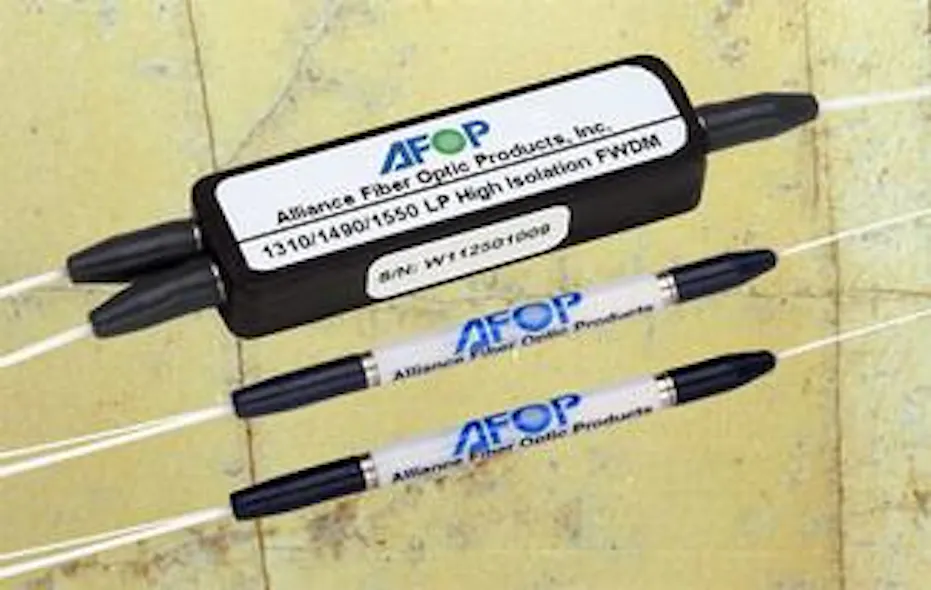 Afop Guide Alliance Fiber Optic Products launches 1310/1490/1550-nm filter WDM ...