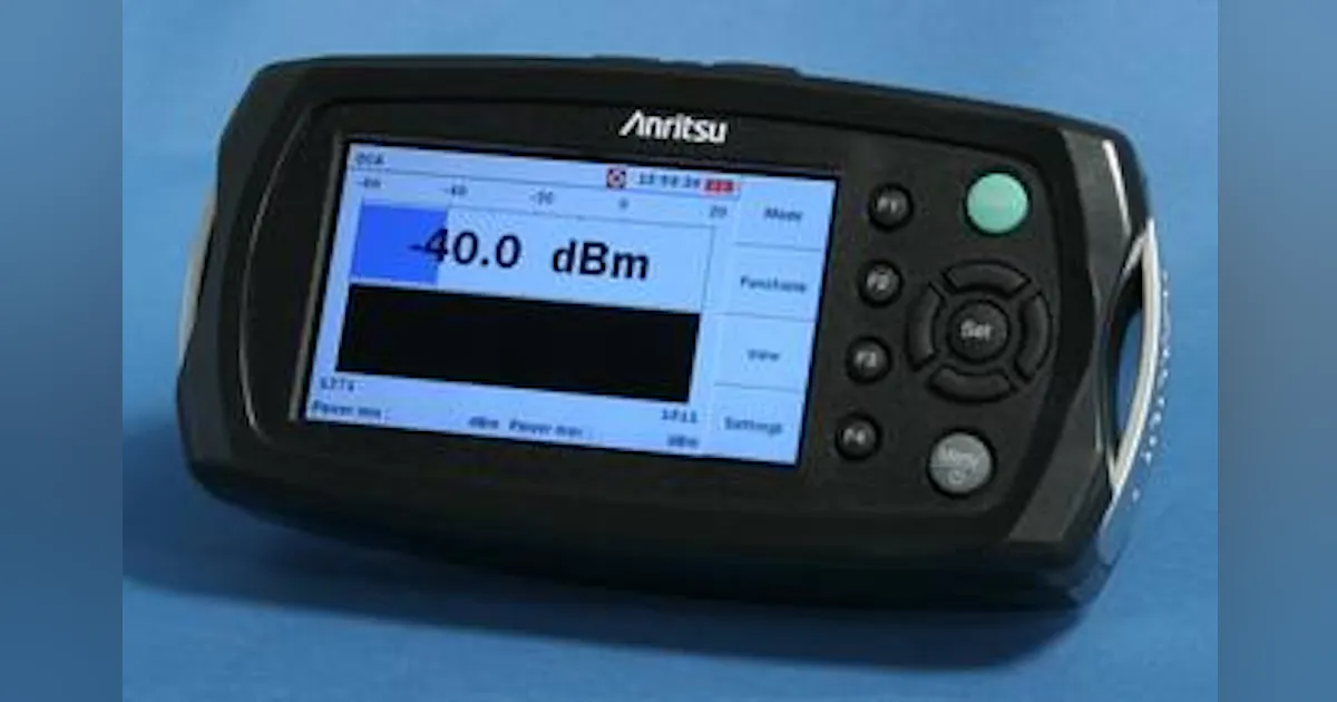 Field Network Instruments Anritsu intros field instrument for CWDM access network testing ...