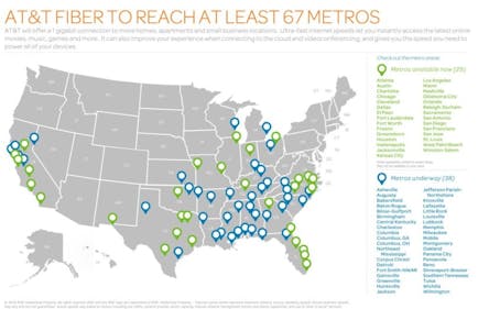 At And T Fiber Map At&T Renames Fttp Service, Plans Additional Markets | Lightwave