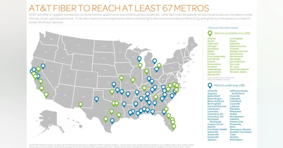 AT&T renames FTTP service, plans additional markets | Lightwave Online