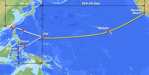 Sea Us Cable Route And Hk G Extension