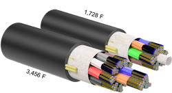 Figure 4. Cable with routable subunits to eliminate furcation process. Figure 4. Cable with routable subunits to eliminate furcation process.