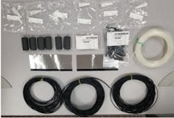 Figure 5: Sample furcation kit for extreme-density cable. Figure 5: Sample furcation kit for extreme-density cable.