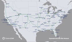 CenturyLink's expanded fiber network connects more than 50 locations in the U.S. CenturyLink's expanded fiber network connects more than 50 locations in the U.S.