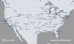 CenturyLink's expanded fiber network connects more than 50 locations in the U.S.