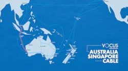 The Australia Singapore Cable (in red above) is a part of a network of submarine cables Vocus operates.