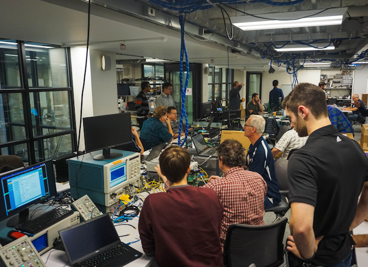 The April High Speed Plugfest followed a similar event held last December (pictured above).