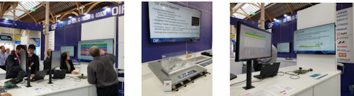 The IC-TROSA was one of several elements of its work OIF display at ECOC 2019 in a manner to its demos at OFC 2019 recorded in these photos.
