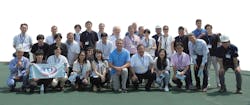 The JGA North cable loading ceremony attracted members of the WIDE Project, RTI management, and representatives from NEC and OCC. The JGA North cable loading ceremony attracted members of the WIDE Project, RTI management, and representatives from NEC and OCC.