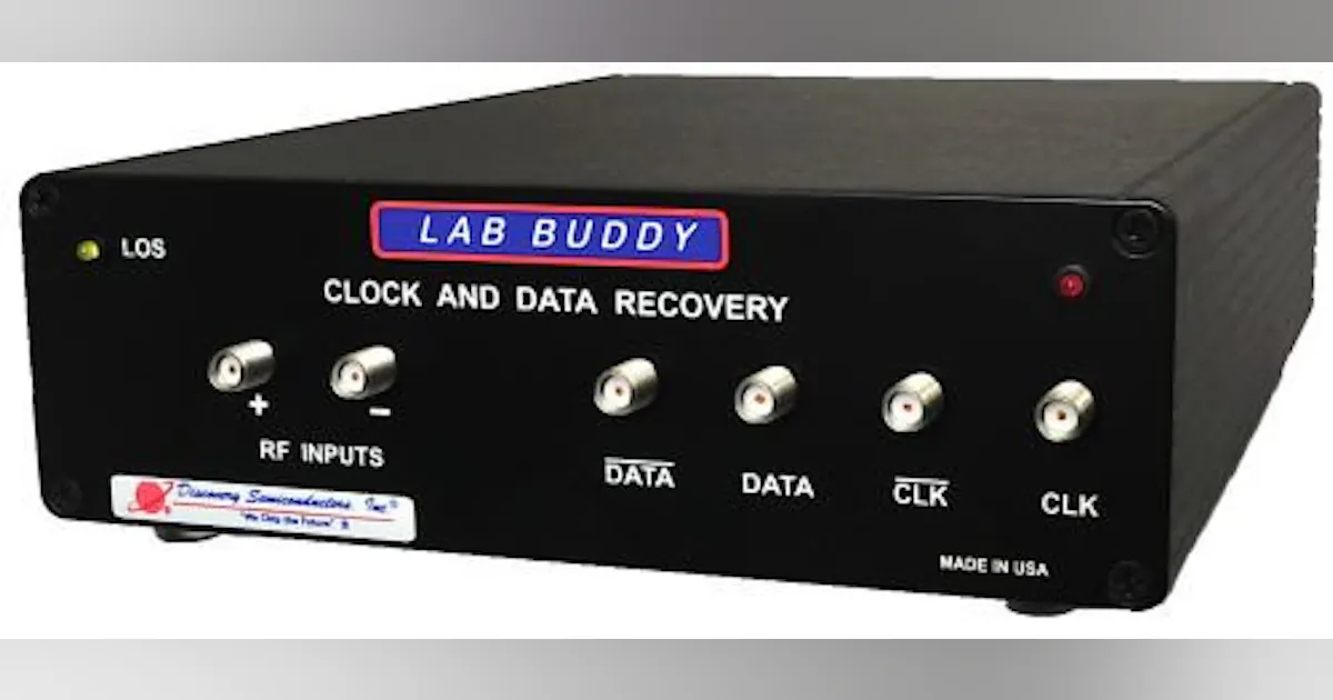 10G Clock and Data Recovery (CDR) Lab Buddy | Lightwave Online