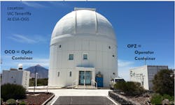 Tesat T-AOGS at the astronomical site in Teneriffe, Spain Tesat T-AOGS at the astronomical site in Teneriffe, Spain