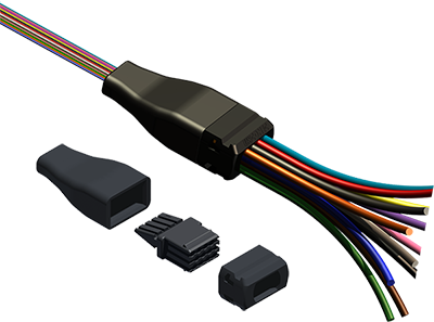 900 Micron MTP&circledR; Connector (top image), 900 Micron Transition Kit (bottom image)