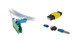 The AirMT connector technology is being offered initially in two formats: the FlexAirConnecT (left) and MPO (right) The AirMT connector technology is being offered initially in two formats: the FlexAirConnecT (left) and MPO (right)