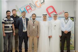 The joint Etisalat/Huawei team that worked on the joint innovation project that led to the OptiXtrans series OSN 9800 P32C all-optical cross-connect trial. The joint Etisalat/Huawei team that worked on the joint innovation project that led to the OptiXtrans series OSN 9800 P32C all-optical cross-connect trial.