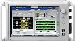 The MU196040B PAM4 error detector module for the Signal Quality Analyzer-R MP1900A series (shown here) enables 116-Gbps bit error rate tests. The MU196040B PAM4 error detector module for the Signal Quality Analyzer-R MP1900A series (shown here) enables 116-Gbps bit error rate tests.