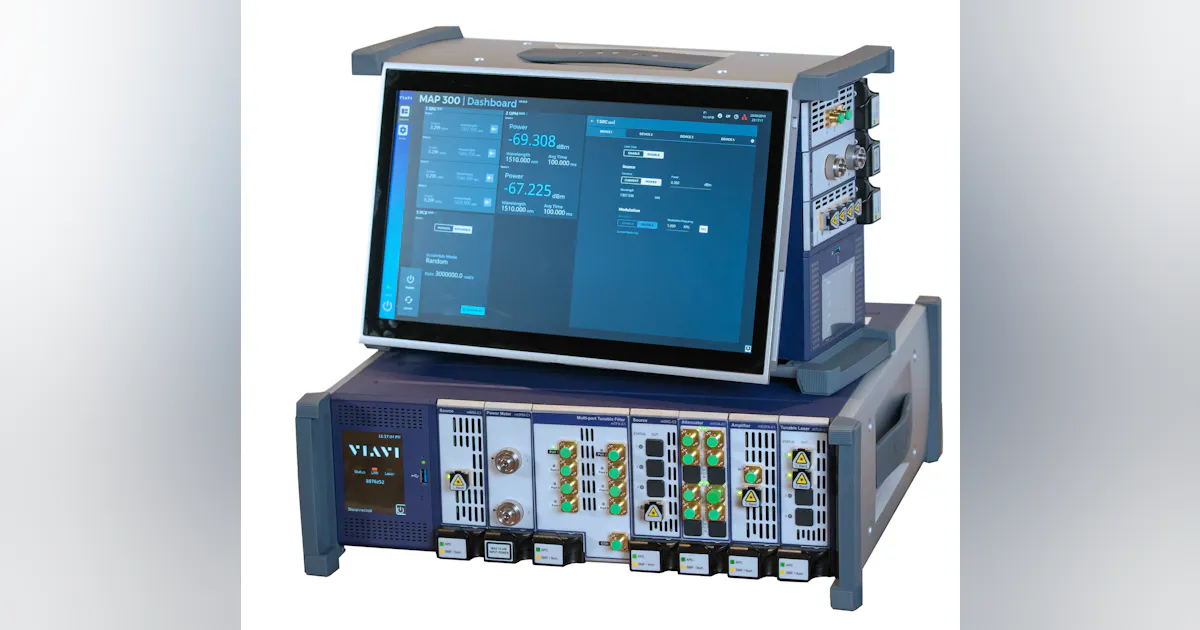Viavi Azimuth Viavi Solutions VIAVI MAP-300 Optical Manufacturing Test Platform ...