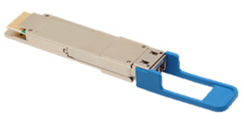 Figure 2. 400ZR QSFP-DD module (picture representative only). Figure 2. 400ZR QSFP-DD module (picture representative only).