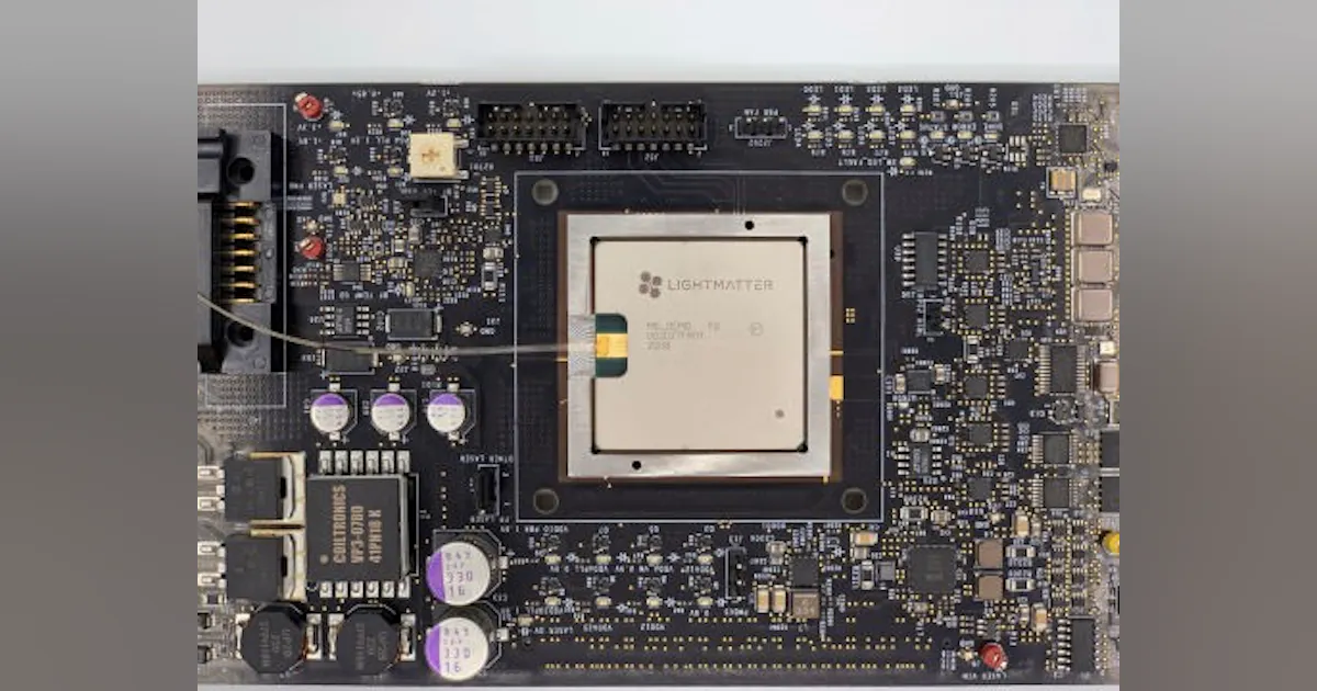 Lightmatter touts optical processor chip for artificial intelligence ...