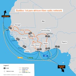 Djoliba will serve the needs of eight West African countries, including provision of connectivity to Europe and South Africa. Djoliba will serve the needs of eight West African countries, including provision of connectivity to Europe and South Africa.