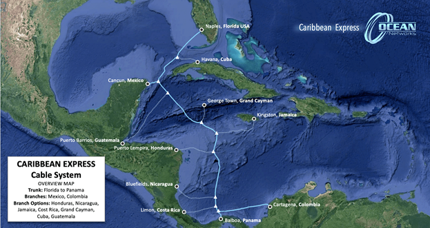 Current plans have branches to Mexico and Colombia as part of Caribbean Express, but others are possible.