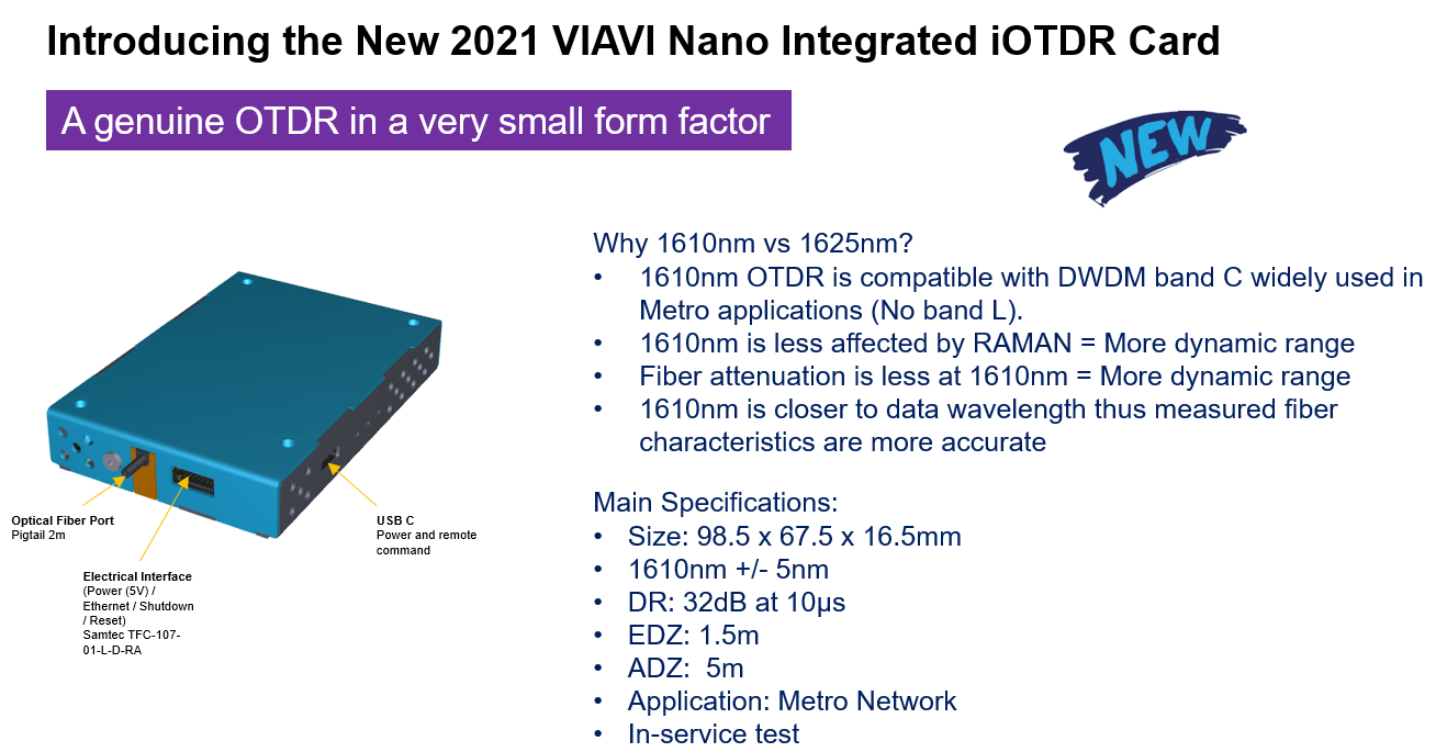 Viavi Nano I Otdr Card 605a3617eccdd