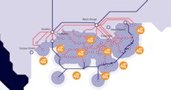 Tampnet's recently acquired network in the Gulf of Mexico combines fiber and wireless technologies. Tampnet's recently acquired network in the Gulf of Mexico combines fiber and wireless technologies.