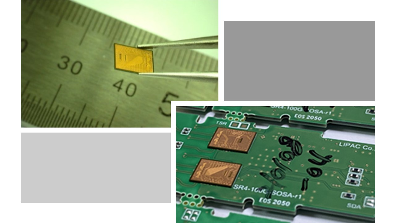 LIPAC's optical engine for transceiver applications.