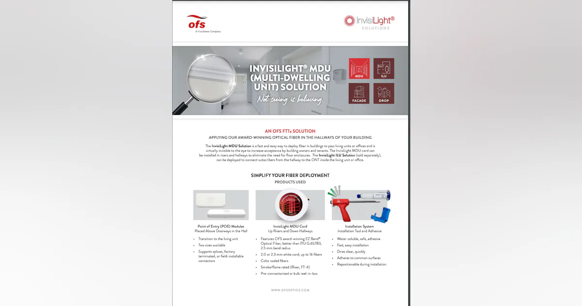 InvisiLight MDU (Multi-Dwelling Unit) Solution | Lightwave Online