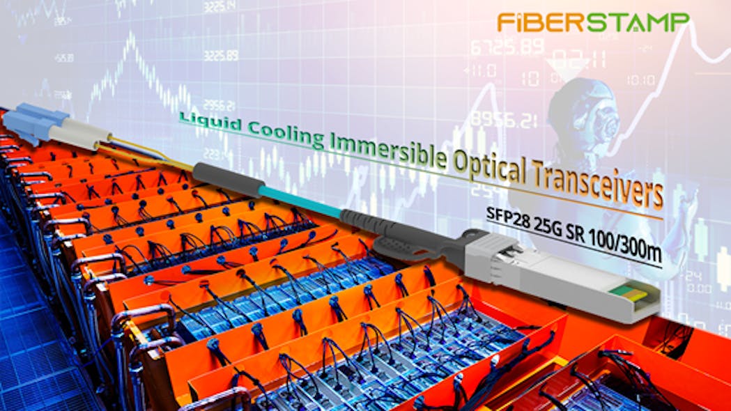 FIBERSTAMP testing liquid cooling immersible optical transceivers with