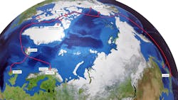 The planned pan-Arctic submarine cable from Cinia and Far North Digital will link Japan with Europe, stopping at multiple points in North America along the way. The planned pan-Arctic submarine cable from Cinia and Far North Digital will link Japan with Europe, stopping at multiple points in North America along the way.