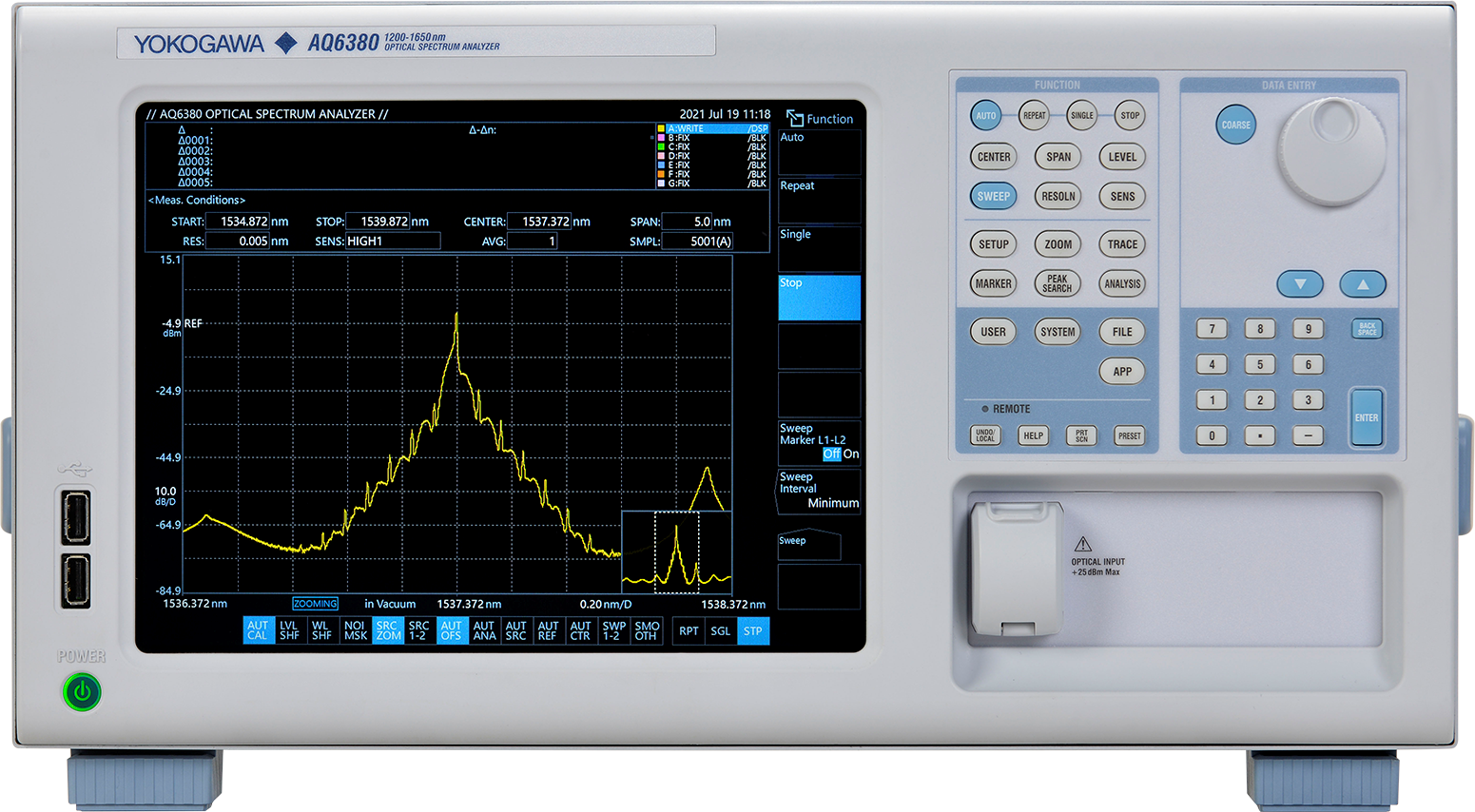 Yokogawa The Aq6380 Optical Spectrum Analyzer Yokogawa Test Measurement 620026f2abcbe