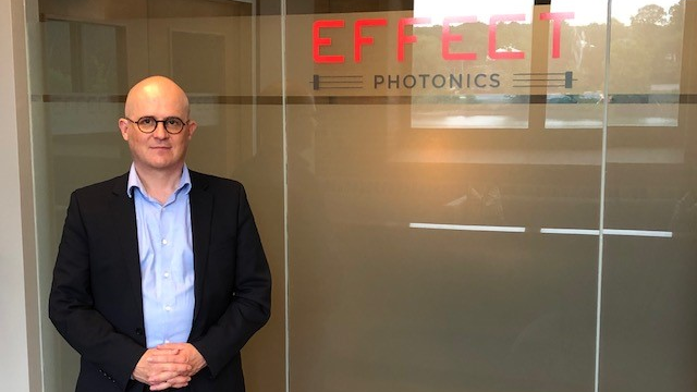 James Regan, shown here at the opening of EFFECT Photonics' regional offices in Boston last month, has left the company.