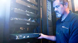 EPB of Chattanooga Field Services Technician J.T. Shankles installs a Nokia 25G PON optical network termination (ONT) unit.