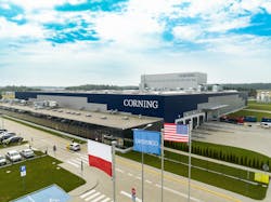 Corning has opened a new fiber manufacturing facility in Mszczonów, Poland. Corning has opened a new fiber manufacturing facility in Mszczonów, Poland.