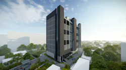 Rendering of Equinix JK1 International Business Exchange (IBX) in Jakarta, Indonesia.