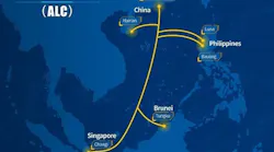 The Asia Link Cable will land in China, The Philippines, Brunei, and Singapore.