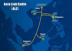 The Asia Link Cable will land in China, The Philippines, Brunei, and Singapore. The Asia Link Cable will land in China, The Philippines, Brunei, and Singapore.