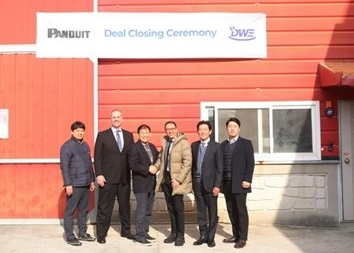 Panduit recently acquired the subsea cable and pipe protection product portfolio and related technologies from South Korea marine manufacturer DWE. In attendance for the acquisition closing were (pictured left to right): Jung Hoon Shin, Director of DWE; Gary Humbert, Panduit Director of Business Development, Industrial Electrical Infrastructure; Seung Ho Shin, President/CEO of DWE; Harry Woo, Panduit Managing Director SVP, Asia Pacific; Bo Yeon Jung, Panduit Director of Business, Asia Pacific EP.