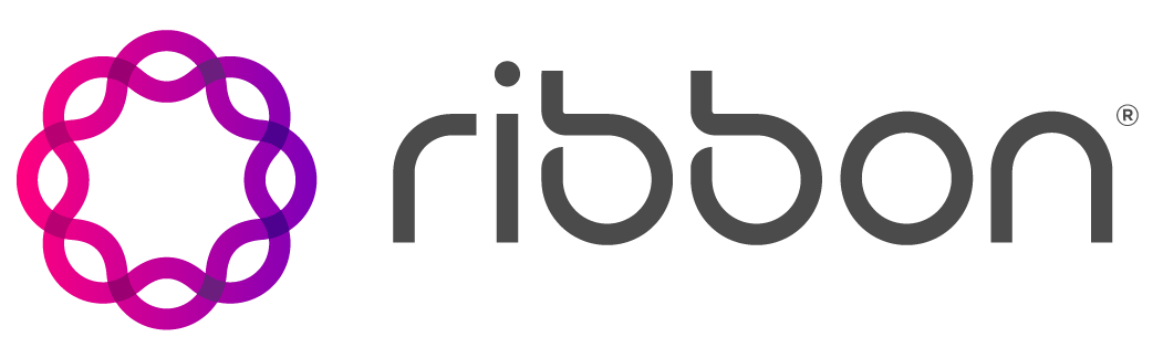 Ribbon with company outlet logo