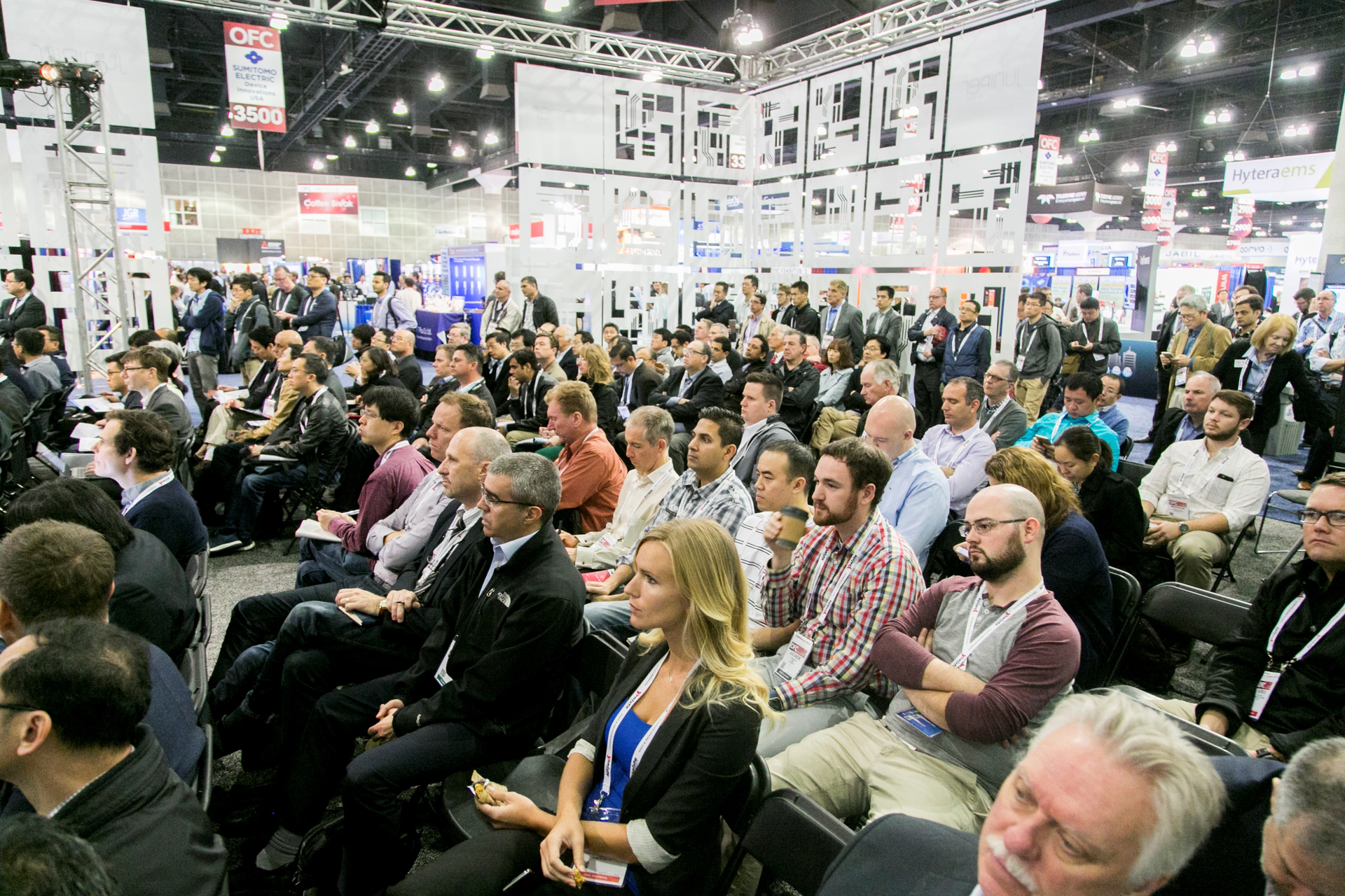 The show floor will host technical presentations in three theaters.