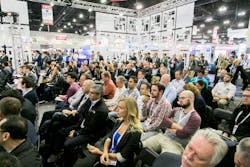 The show floor will host technical presentations in three theaters. The show floor will host technical presentations in three theaters.