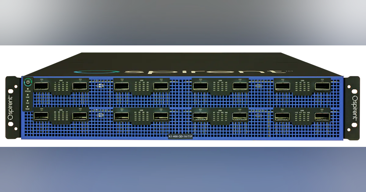 Spirent Rack Spirent Communications: Spirent A1 400G Appliance | Lightwave Online