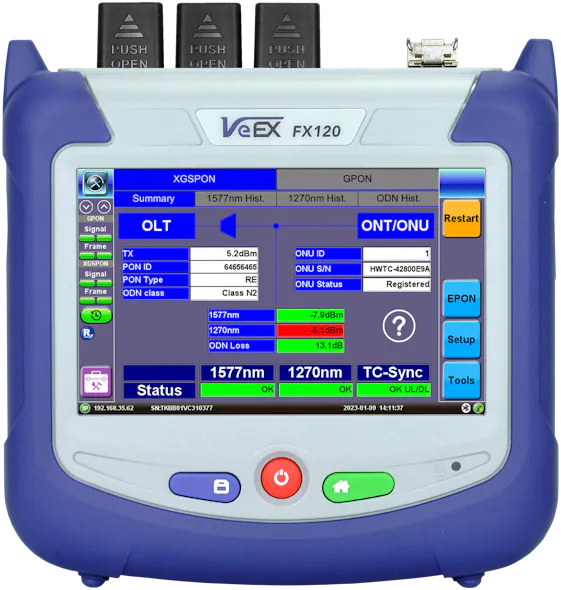 Veex Rnd VeEX Inc.: Next Gen FX120 PON Analyzer & Multi-Gig Service QoE Test Set ...