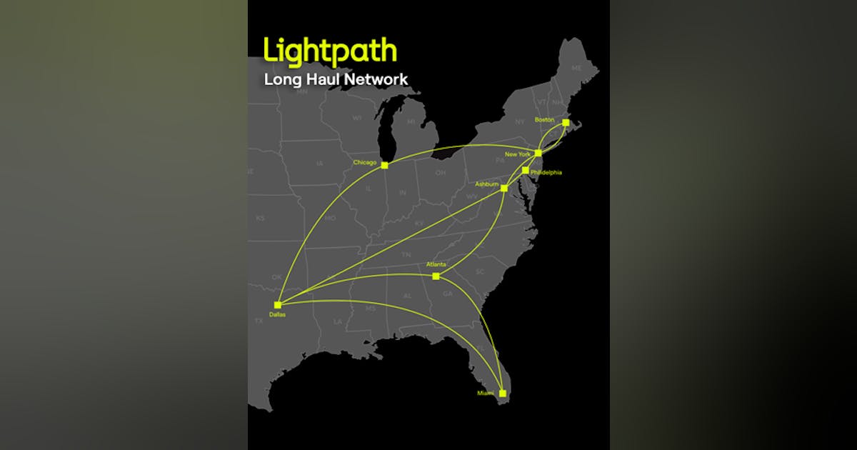 Lightpath now offers 100G services over enhanced longhaul fiber