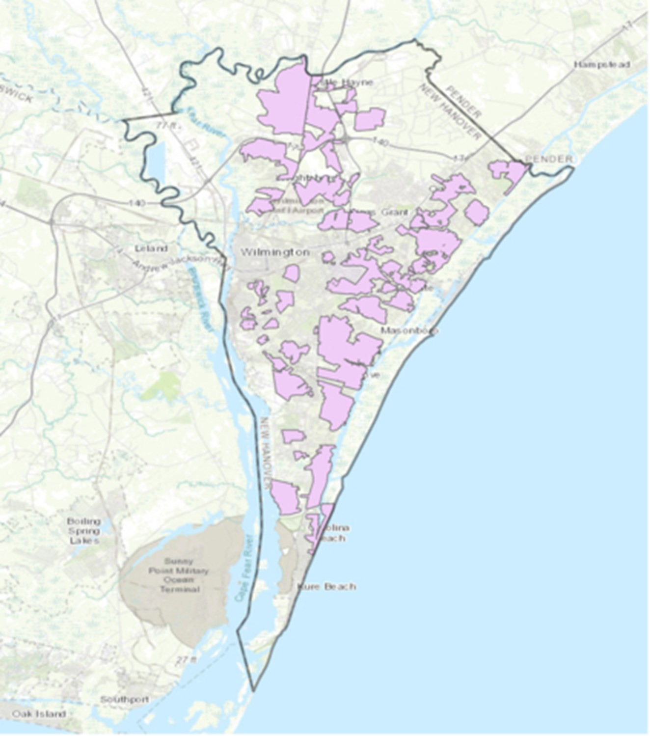 Lumos plans to drive FTTP into several parts of New Hanover County, NC, including Wilmington.