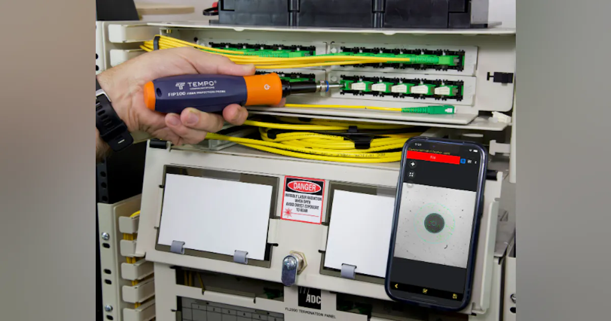 Tempo debuts FIP100 fiber connector inspection system | Lightwave Online