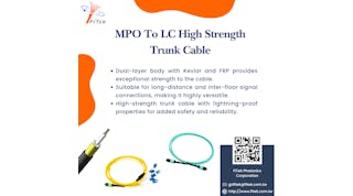 Mpo To Lc High Strength Trunk Cable