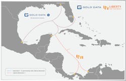Gold Data 1 (GD-1) and Liberty Networks 1 (LN-1) map. Gold Data 1 (GD-1) and Liberty Networks 1 (LN-1) map.